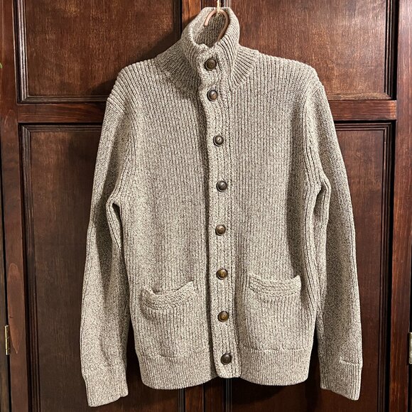 J. Crew Other - J CREW BUTTON UP FUNNEL NECK CARDIGAN SIZE S